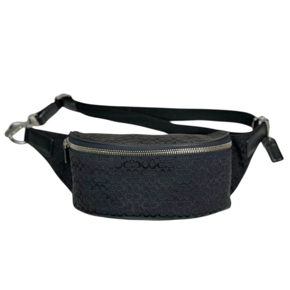 COACH Vintage Signature Jacquard Monogram Canvas Belt Bag / Waist Pack - Picture 3 of 15